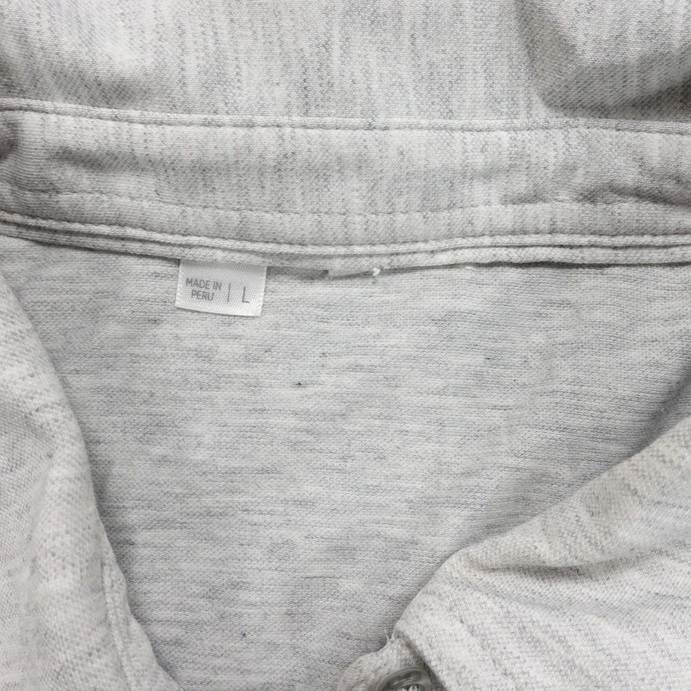 Travis Mathew Polo Shirt Women L Short Sleeve Button Up Gray - Picture 3 of 9